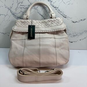Lockhart Cream Leather Shoulder Bag NWT